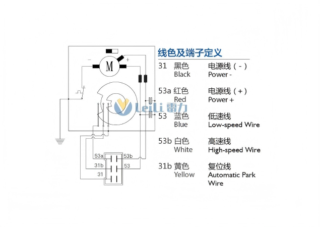 ZJA2733 Windshield Wiper Motor Wiring Diagram