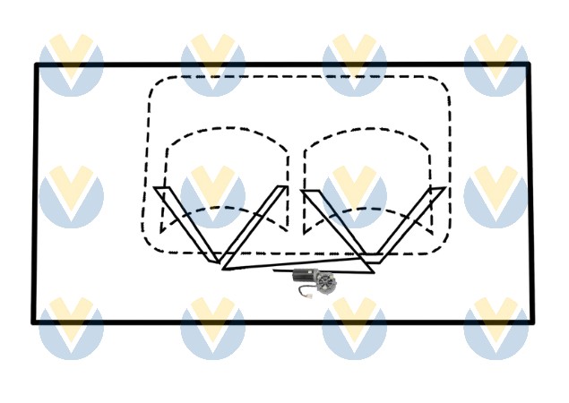 KG-010 Vertical Wiper Assembly Scraping diagram