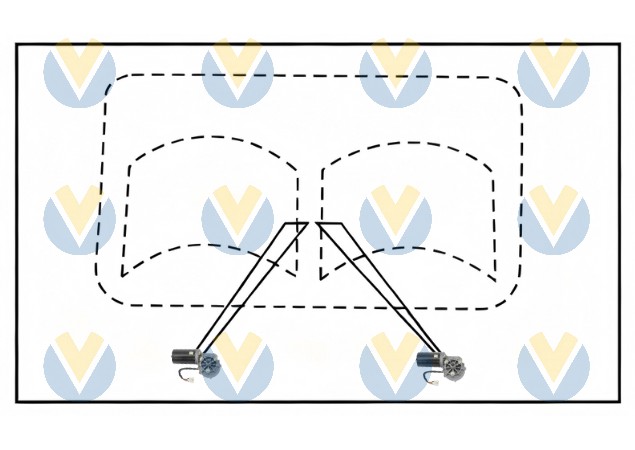 KG-011 Vertical Wiper Assembly Scraping diagram